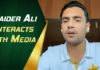 Pakistan Cricket Board: Haider Ali interacts with media
