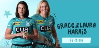 Brisbane Heat: Harris sisters locked away