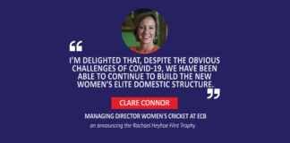 Clare Connor, Managing Director Women's Cricket, ECB on announcing the Rachael Heyhoe Flint Trophy