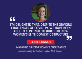 Clare Connor, Managing Director Women's Cricket, ECB on announcing the Rachael Heyhoe Flint Trophy