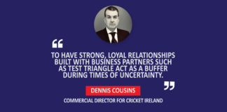 Dennis Cousins, Commercial Director for Cricket Ireland