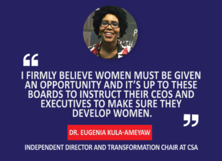 Dr. Eugenia Kula-Ameyaw, Independent Director and Transformation Chair, CSA
