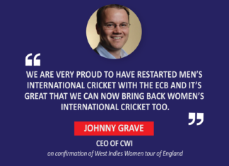 Johnny Grave, CEO, CWI on confirmation of West Indies Women tour of England