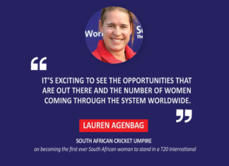 Lauren Agenbag, South African Cricket Umpire on becoming the first-ever South African woman to stand in a T20 International