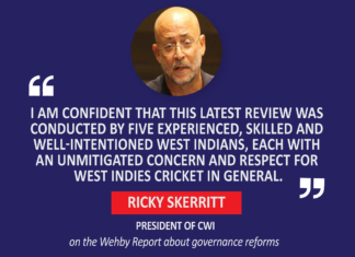 Ricky Skerritt, President, CWI on the Wehby Report about governance reforms