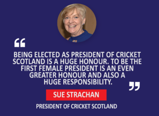 Sue Strachan, President of Cricket Scotland