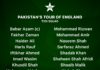 PCB: Pakistan shortlist 17 players for England T20Is