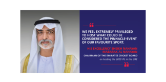His Excellency Sheikh Nahayan Mabarak Al Nahayan, Chairman, Emirates Cricket Board on hosting the 2020 IPL in the UAE