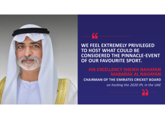 His Excellency Sheikh Nahayan Mabarak Al Nahayan, Chairman, Emirates Cricket Board on hosting the 2020 IPL in the UAE
