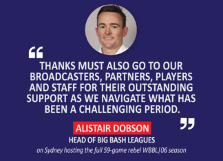 Alistair Dobson, Head of Big Bash Leagues on Sydney hosting the full 59-game rebel WBBL|06 season