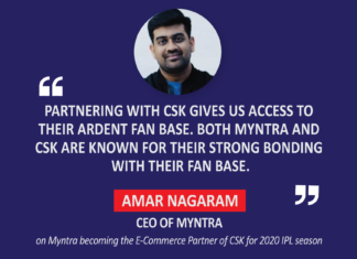 Amar Nagaram, CEO, Myntra on Myntra becoming the E-Commerce Partner of CSK for the 2020 IPL season