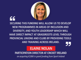 Elaine Nolan, Participation Director, Cricket Ireland on acquiring €106K in grant funding from Sport Ireland