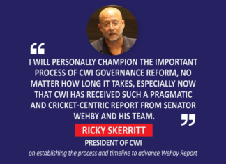 Ricky Skerritt, President, CWI on establishing the process and timeline to advance Wehby Report