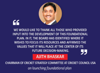 Ajith Bhaskar, Chairman of Cricket Strategy Committee at Cricket Council USA on launching foundational plan