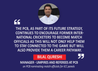 Bilal Qureshi, Manager - Umpires and Referees, PCB on PCB nominating match officials for ICC panels