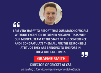 Graeme Smith, Director of Cricket at CSA on holding a four-day conference for match officials