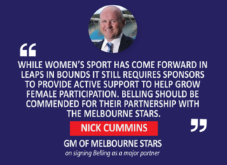Nick Cummins, GM of Melbourne Stars on signing Belling as a major partner