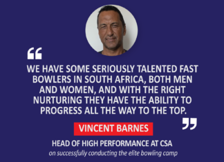 Vincent Barnes, Head of High Performance, CSA on successfully conducting the elite bowling camp