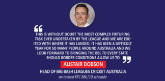 Alistair Dobson, Head of Big Bash Leagues Cricket Australia on revised KFC BBL|10 schedule