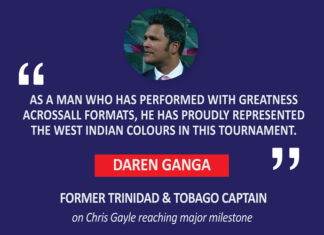 Daren Ganga, former Trinidad & Tobago captain on Chris Gayle reaching a major milestone