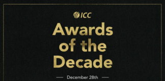 The ICC Awards of the Decade show will be on Dec 28