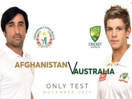 ACB: Australia-Afghanistan Only Test to be held in 2021