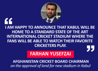 Farhan Yusefzai, Afghanistan Cricket Board Chairman on the approval of land for new stadium in Kabul
