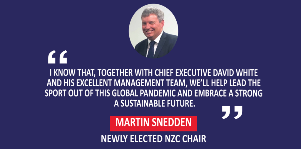 Martin Snedden, newly elected NZC chair