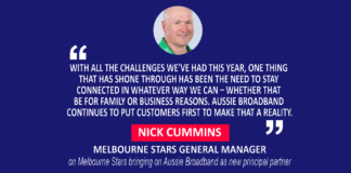 Nick Cummins, Melbourne Stars General Manager on Melbourne Stars bringing on Aussie Broadband as new principal partner