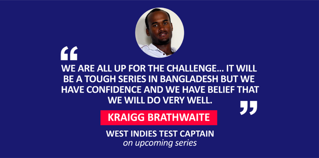 Kraigg Brathwaite, West Indies Test Captain (on upcoming series)