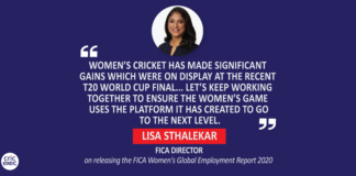 Lisa Sthalekar, FICA Director on releasing the FICA Women's Global Employment Report 2020