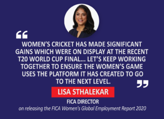 Lisa Sthalekar, FICA Director on releasing the FICA Women's Global Employment Report 2020