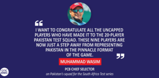 Muhammad Wasim, PCB, Chief Selector on the Pakistan's squad for the South Africa Test series
