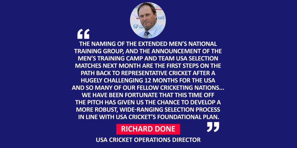 Richard Done, USA Cricket Operations Director
