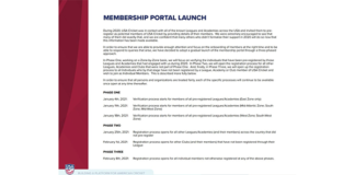 USA Cricket new membership portal - 1st update