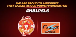 Islamabad United Announce Fast Cables as Power Partner