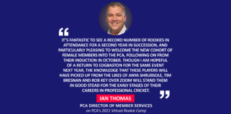 Ian Thomas, PCA Director of Member Services on PCA's 2021 Virtual Rookie Camp