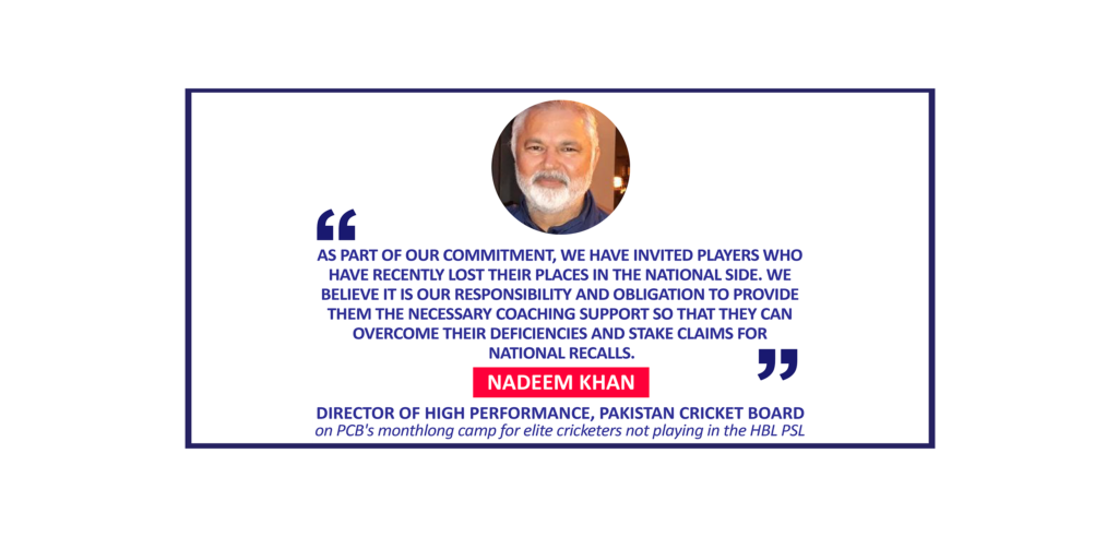 Nadeem Khan, Director of High Performance, Pakistan Cricket Board on PCB's monthlong camp for elite cricketers not playing in the HBL PSL