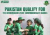 PCB delighted at women team's qualification for Birmingham 2022 Commonwealth Games
