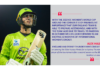 Alex Hales, England and Sydney Thunder Men's Cricketer on winning the Mike Hussey Medal for as Sydney Thunder’s player of the tournament after a second season as the BBL's leading run-scorer