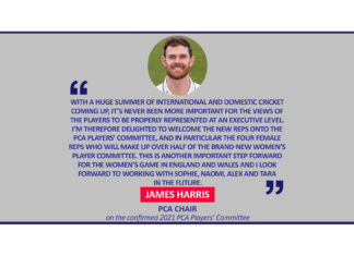 James Harris, PCA Chair on the confirmed 2021 PCA Players’ Committee