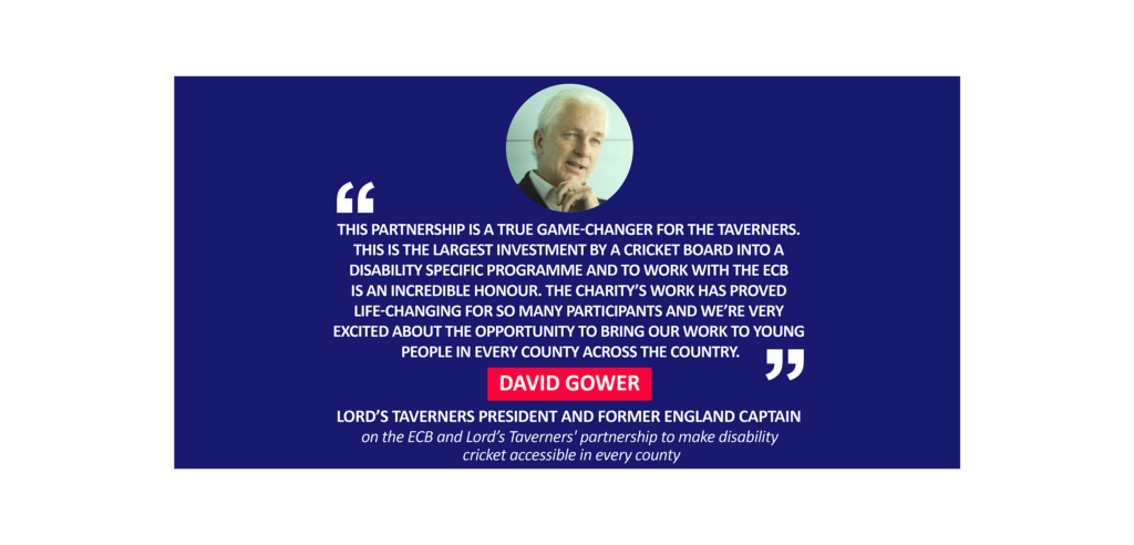 David Gower, Lord’s Taverners President and former England Captain on the ECB and Lord’s Taverners' partnership to make disability cricket accessible in every county