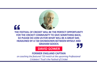 David Gower, Former England captain on coaching the featured T20 match at the upcoming Professional Cricketers' Trust's the Festival of Cricket