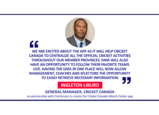 Ingleton Liburd, General Manager, Cricket Canada on partnership with CricHeroes to create the Cricket Canada Match Center app