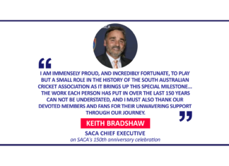 Keith Bradshaw, SACA Chief Executive on SACA's 150th anniversary celebration