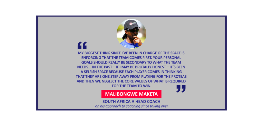 Malibongwe Maketa, South Africa A Head Coach on his approach to coaching since taking over