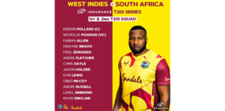 CWI: West Indies squad announced for 1st and 2nd CG Insurance T20 Internationals