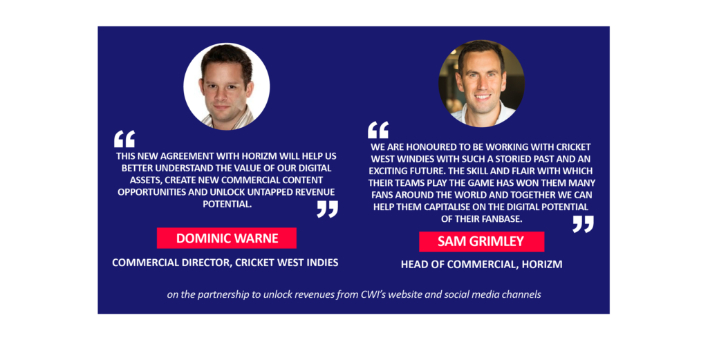 Dominic Warne and Sam Grimley on the partnership to unlock revenues from CWI’s website and social media channels