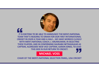 Michael Voss, Chair of the Men’s National Selection Panel, USA Cricket