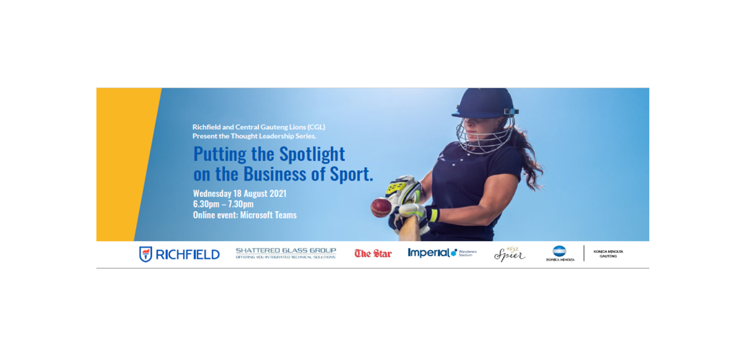 CGL: Richfield Thought Leadership Series - Putting the Spotlight on the Business of Sport